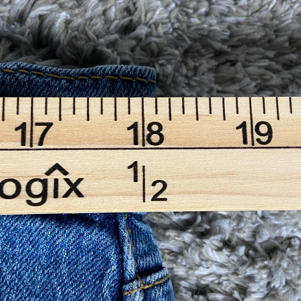 Levis 505 Jeans Mens 36x30 Blue Denim Regular Straight Leg Pant Casual Stretch